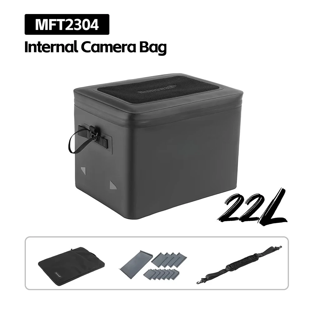 حقيبة كاميرا داخلية Fortress X 22L، حافظة داخلية مبطنة مقاومة للماء لتخزين العدسات DSLR/الطائرة بدون طيار
