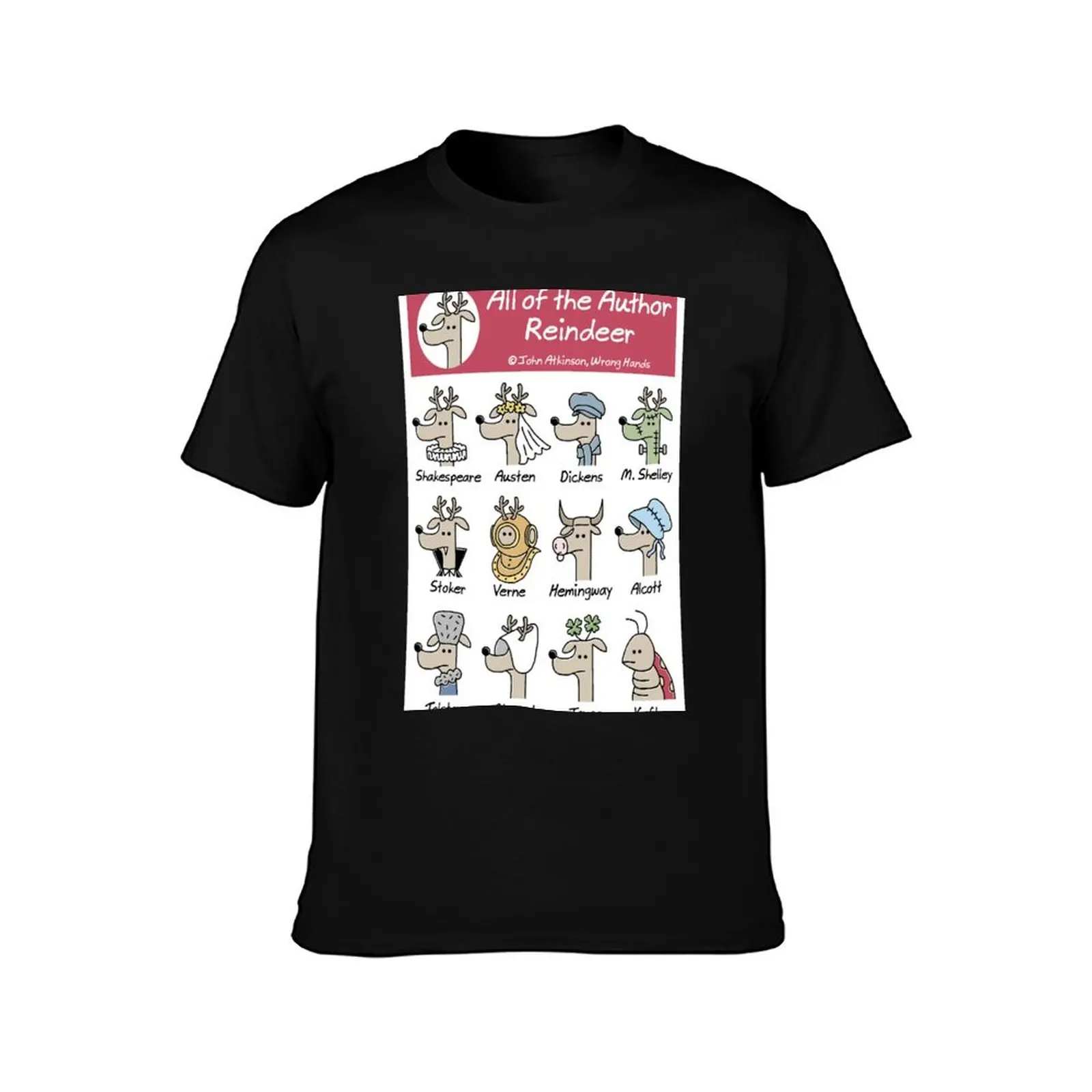 All of the Author Reindeer T-Shirt Casual Everyday Wear T-Shirt
