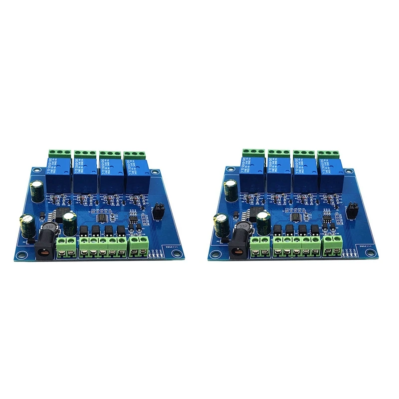 2X Modbus RTU 4 Way Relay Module 7-24V Relay Module Switch RS485/TTL Input And Output With Anti Reverse Protection