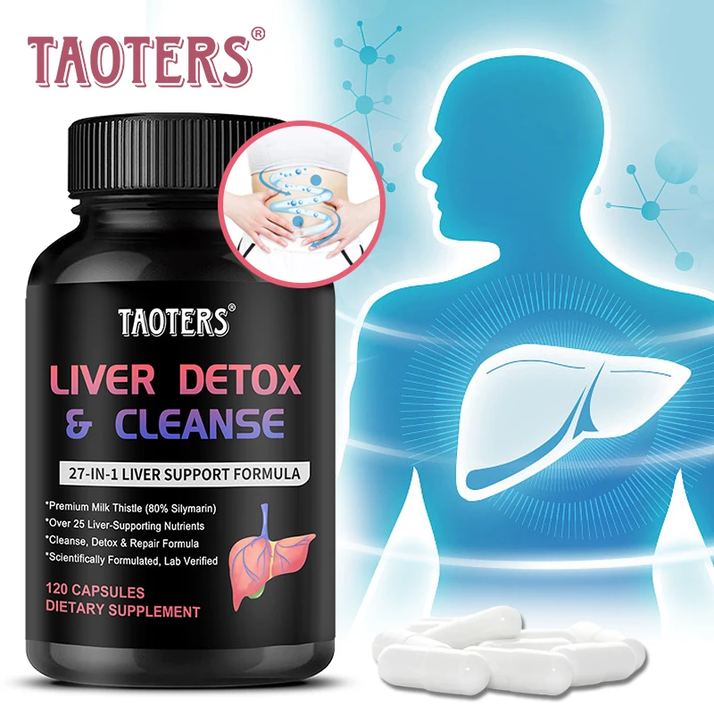 

Milk Thistle Supplement - with Zinc, Liver Detoxification and Cleansing, Supports Liver Health, Improves Immunity, Antioxidants