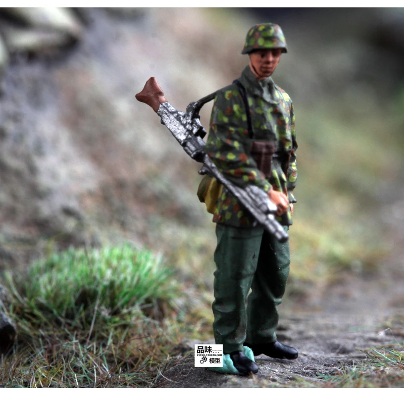 Modell im Maßstab 1:72, 2 Stück, deutsche gepanzerte Division, Infanterie-Actionfigur, Soldaten, DIY-Szene, Zubehör, Sammlung, Ausstellungsgeschenke