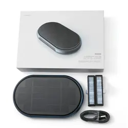 Solar Car Air Purifier 4000mah Smoke Remover HEPA Filter Usb Electric Purifier Interior Air Cleaner Deodorant for Cars Desktop
