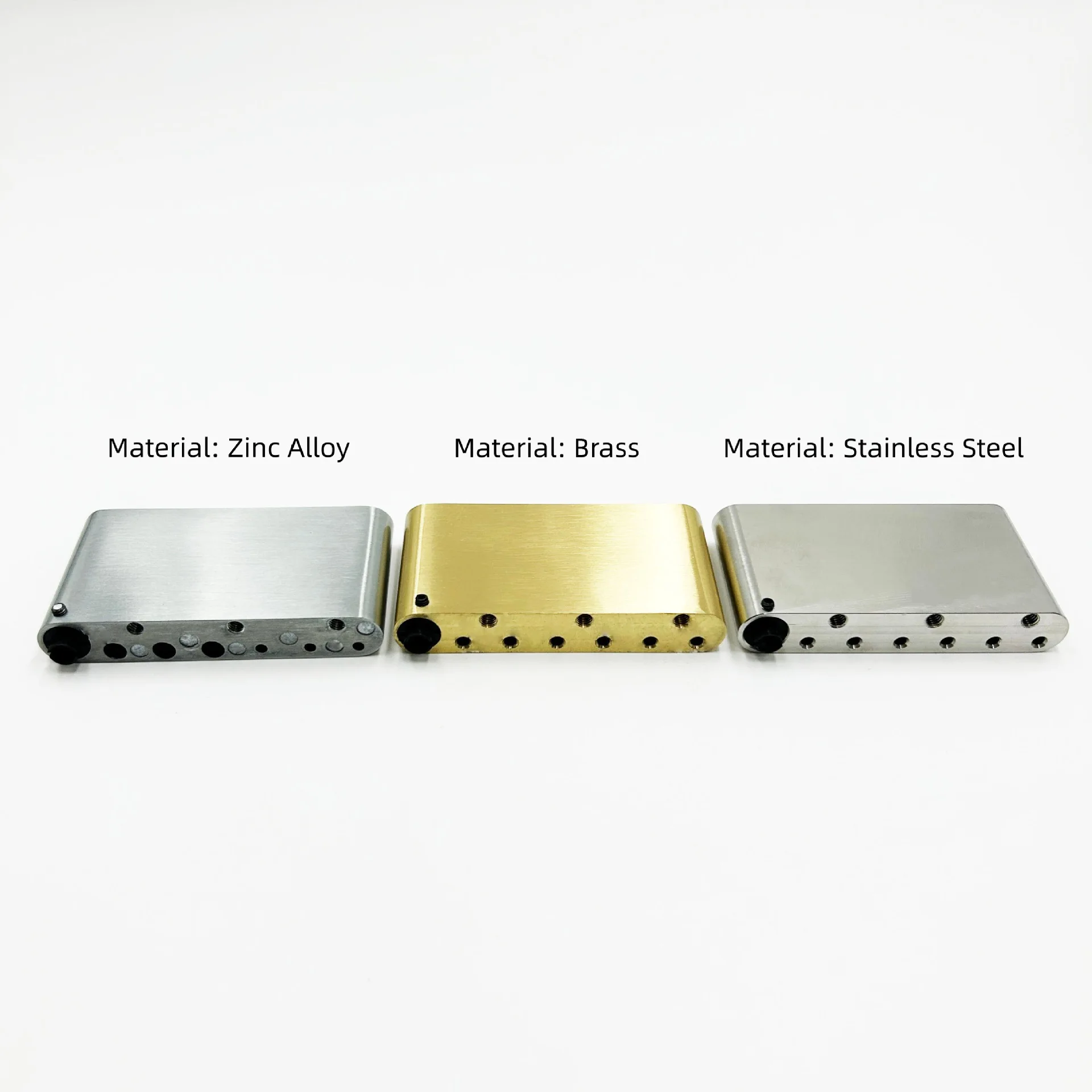 Electric guitar Tremolo Bridge Base Plate Brass/Stainless Steel/Zinc Alloy 6-Point For ST Guitar Bridge Base
