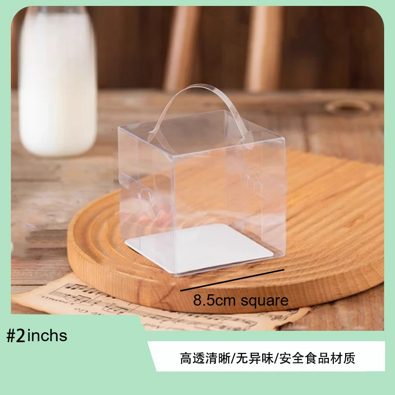 Fruit Puff Cake Wrapping Case Disposable Transparent Packaging Box for Bread Dessert Mousse Handheld Plastic Box Party Supplies - view 6