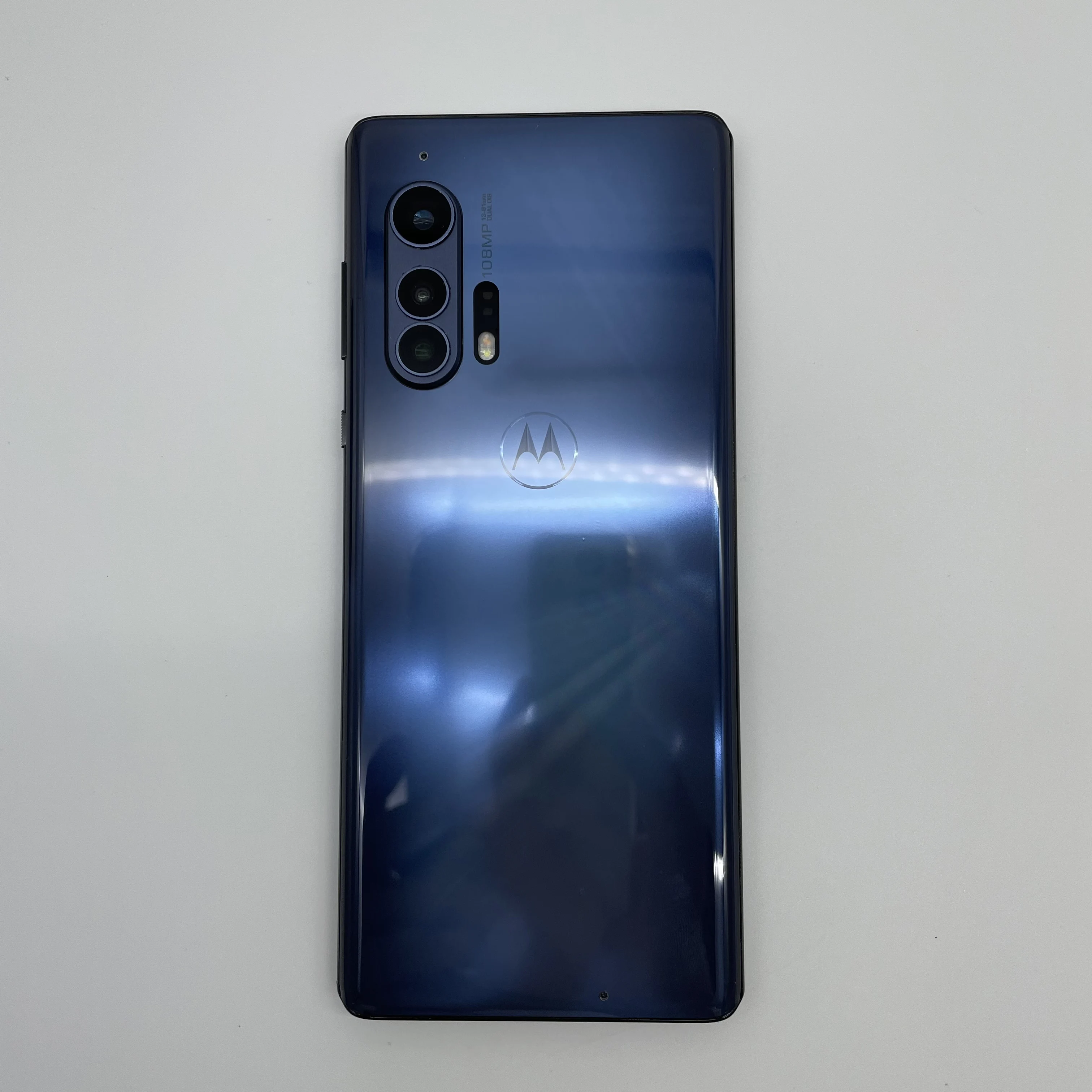 الأصلي مقفول Motorola Edge + (2020) XT2061 6.7 "5000mAh12GB RAM مكبر الصوت شحن سريع الهاتف المحمول في حالة جيدة