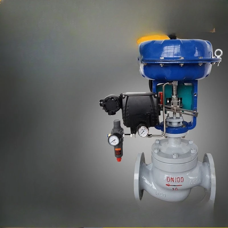 

Pneumatic Control Valve Membrane Flow Single Seat Flange Pressure Temperature Steam Control Valve Pneumatic Thin