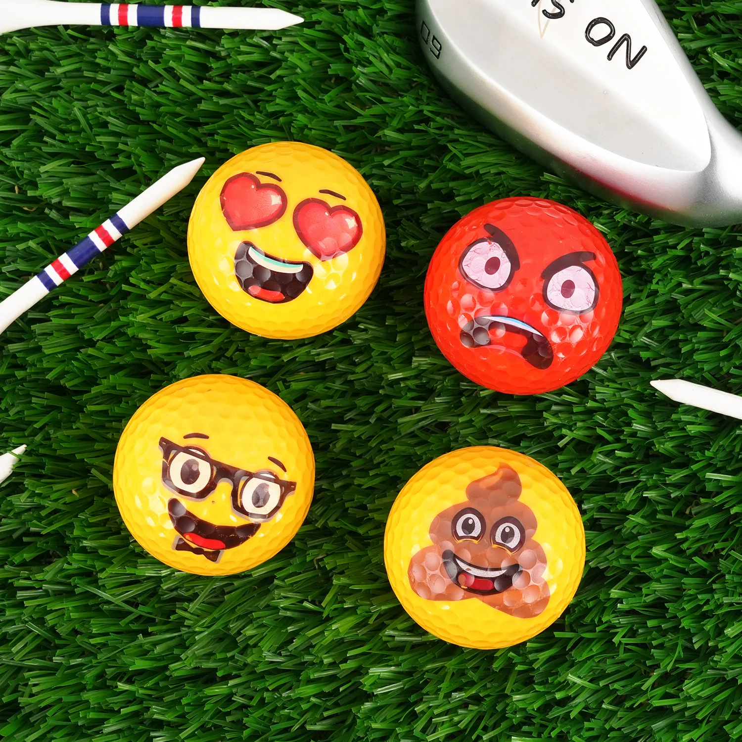 

12Pcs Golf Expression Balls, Decorative Balls, Not Capable of Being Hit