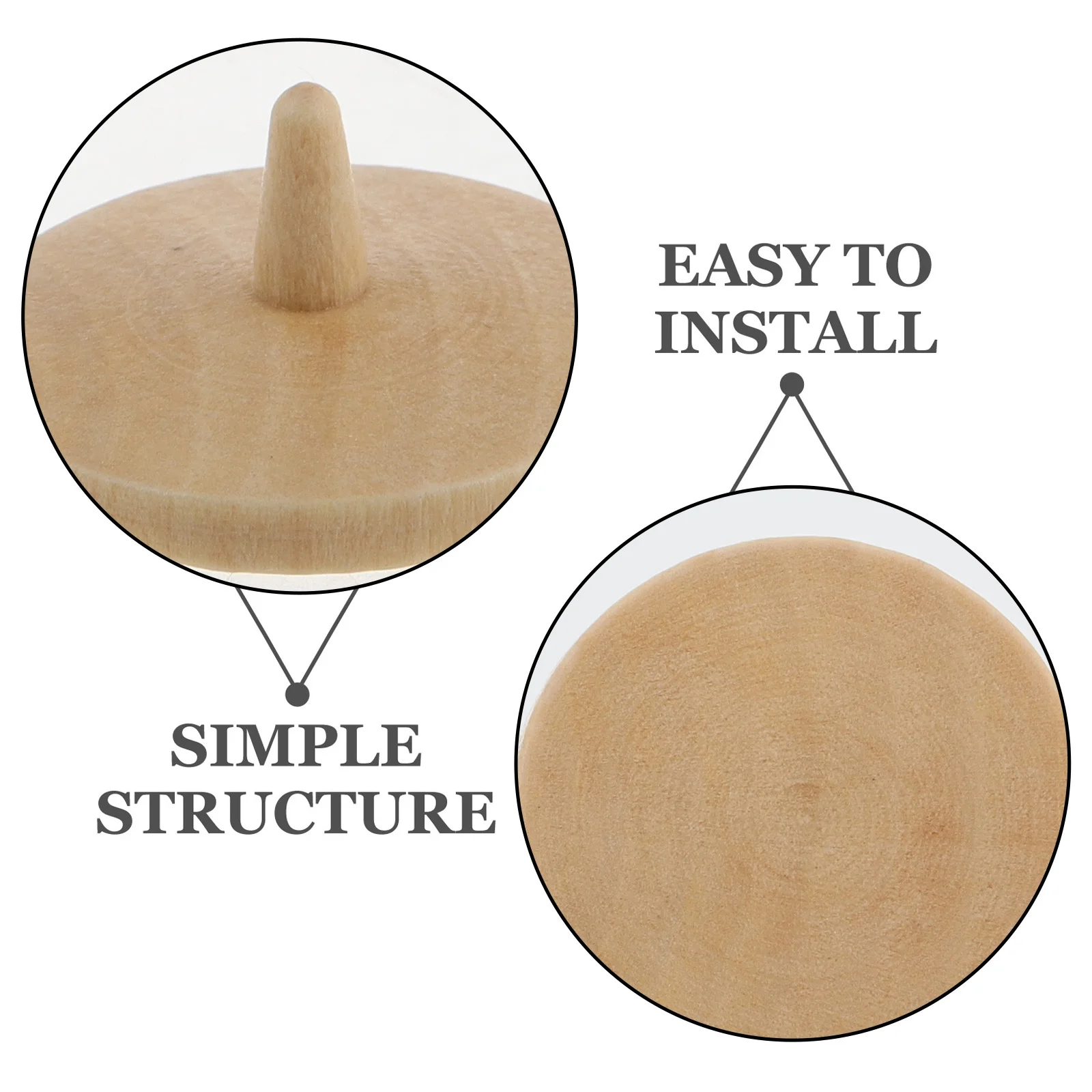 20Pcs Wooden Golf Ball Position Markers Durable Natural Ball Alignment Tools for Accurate Positioning Golf Training Accessories