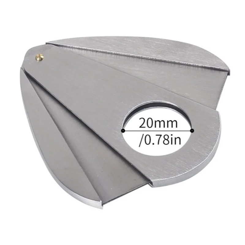 Portable Metal Cigar Cutter Thickened Double Blades Stainless Steel Cigar Clipper Cutting Tool Smoking Accessories - view 6