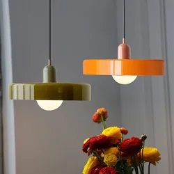 Nordic 35cm Glass Pendant Light Home Decorative Ceiling Hanging Lamp For Living Room Bedroom Indoor Vintage Dining Table Fixture