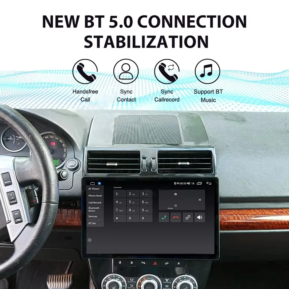 Lecteur vidéo multimédia Android autoradio pour Land Rover Freelander 2 2007-2015 Radio CarPlay stéréo Auto Bluetooth GPS 4G WIFI