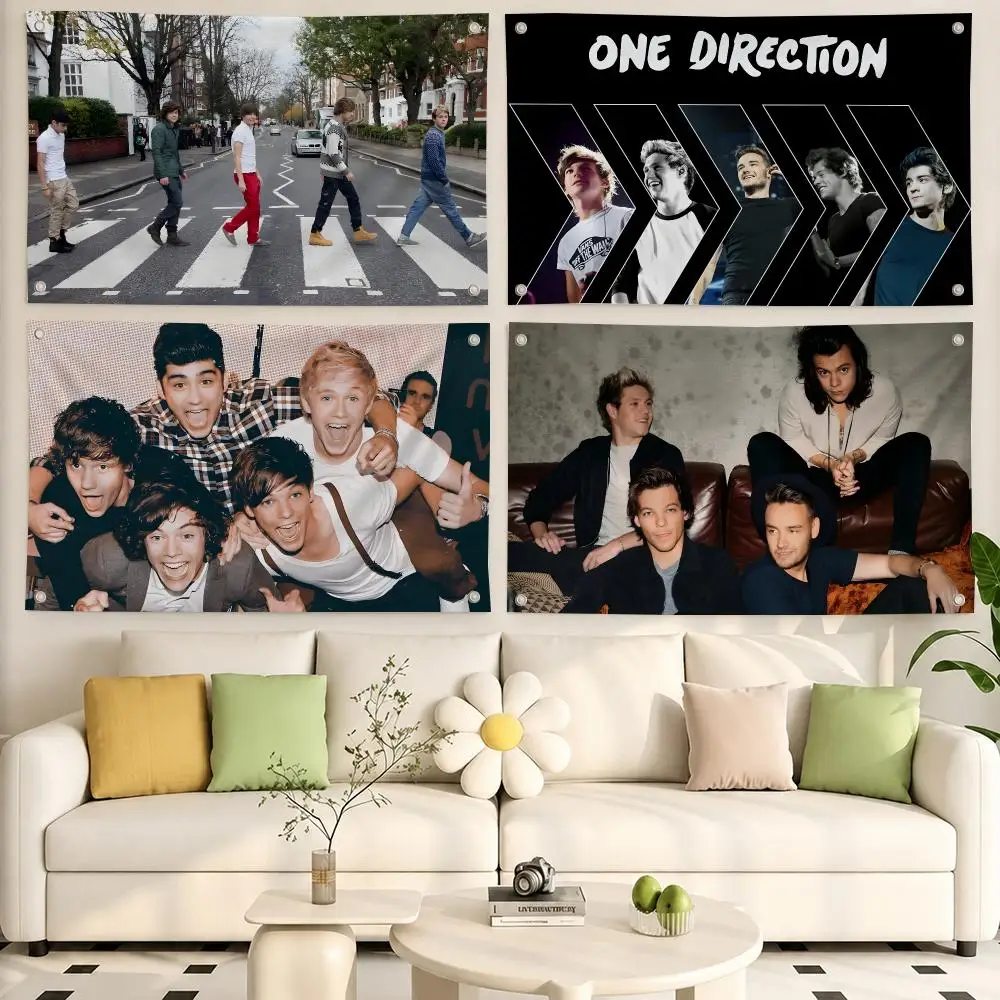 One Direction Rock Band Flags Flags, Room, Dormitory, Camping, Party, Home Decor Gifts