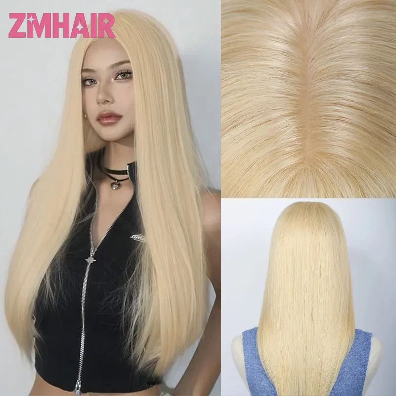 

Прямые парики на шелковой основе из натуральных волос Реми, цвет 613 блонд, бразильские, 18 дюймов, с цветным шелковым верхом, для женщин