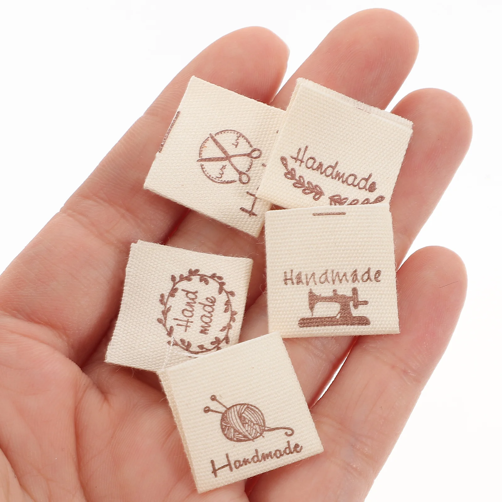 

100Pcs Clothing Sewing Labels Handmade Tags for DIY Sewing Crafts Knitting Quilting Personalized Labels Handmade Tags