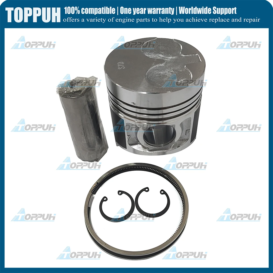 1 Set New N844 For Shibaura STD Piston & Ring