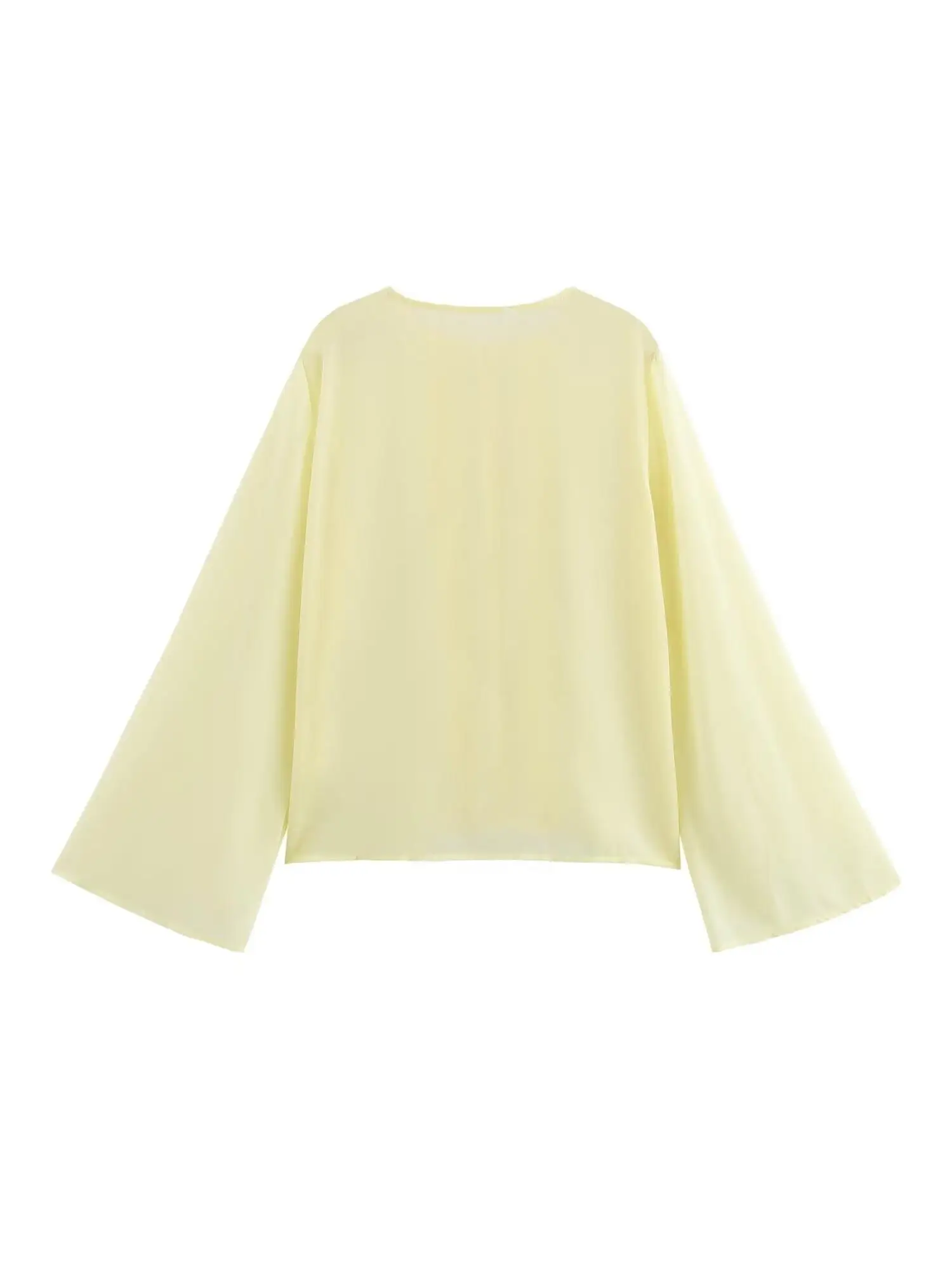 

ZBZA Autumn Winter Casual Loose Sle Floral Lace Long Sve irt Women's Faion Ele Patchwork Chiffon Blouse