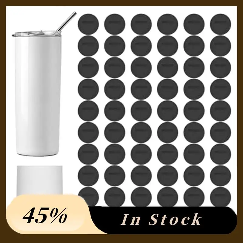 

A78K New Rubber Bottom For Sublimation Glass, Non-Slip Silicone Coaster Rubber Bottom For Tight Straight Glass