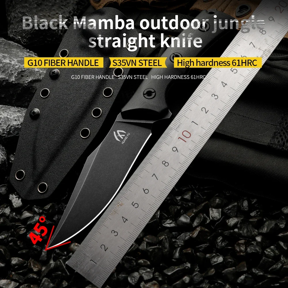 High quality multifunctional fixed blade - outdoor camping, rescue, and emergency survival knife, men\'s gift