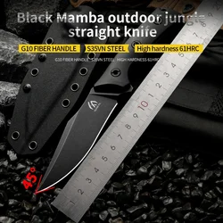 High quality multifunctional fixed blade - outdoor camping, rescue, and emergency survival knife, men's gift