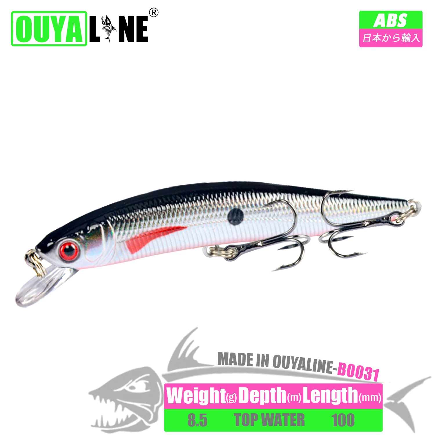 

Fishing Lure Isca Artificial Floating Minnow Weights 8.5g 10cm Wobblers Trolling Topwater Bait Articulos Peche Carpe Fish Leurre