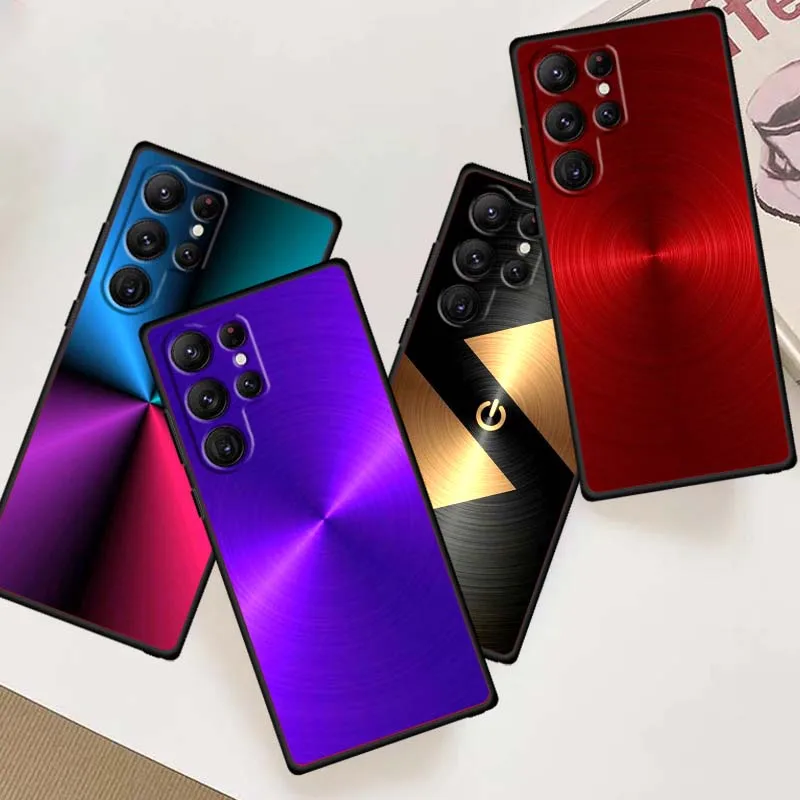 

Art colored luminous pattern For Samsung Galaxy S26 S25 S24 S23 S22 S21 S20 Ultra Plus FE 5G Black Soft TPU Phone Case