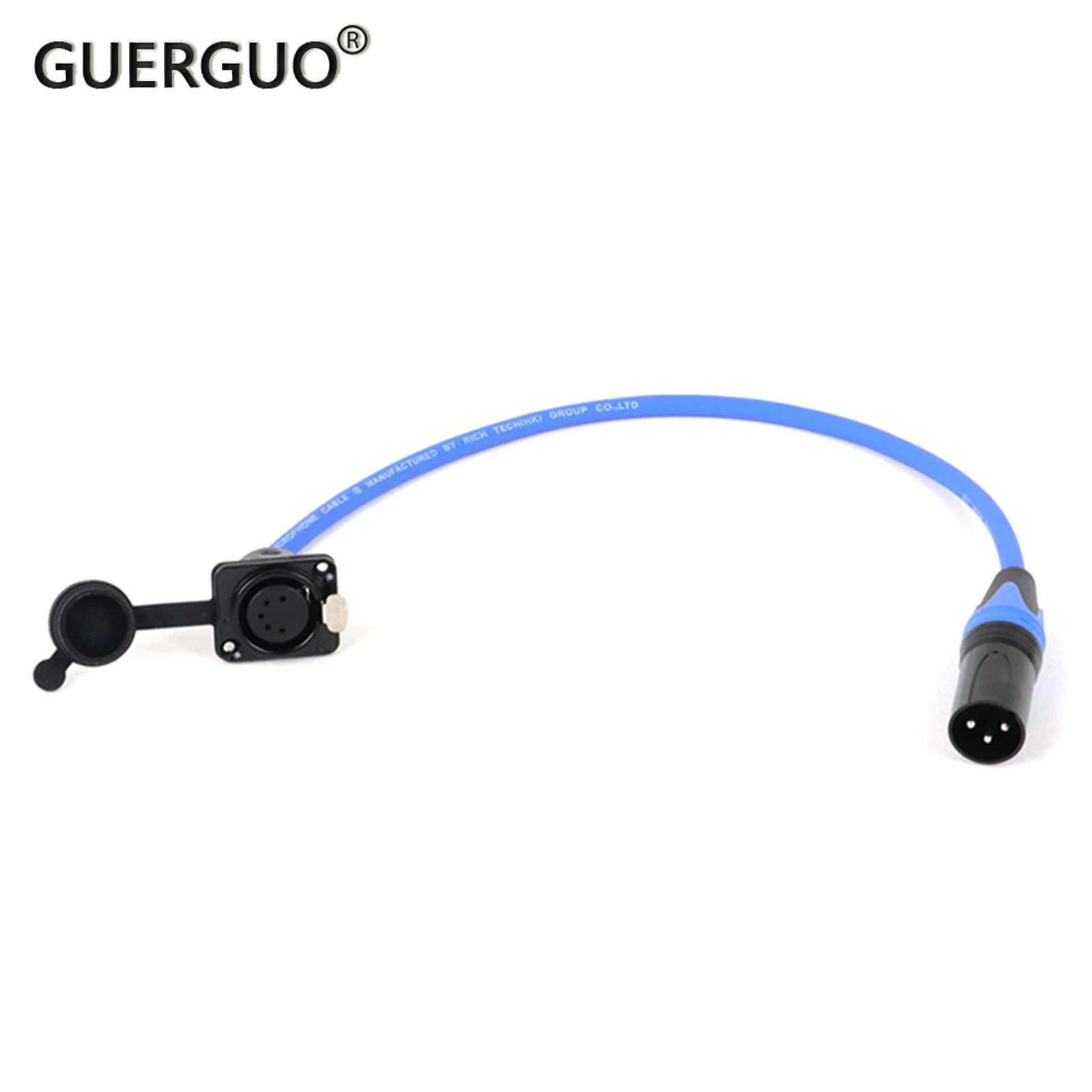 

5Pin D-Type XLR Female Panel Mount to 3Pin XLR Male Connector 2 Core with Braided Shielded Adaptor Audio Colorful Cable 0.3M-15M