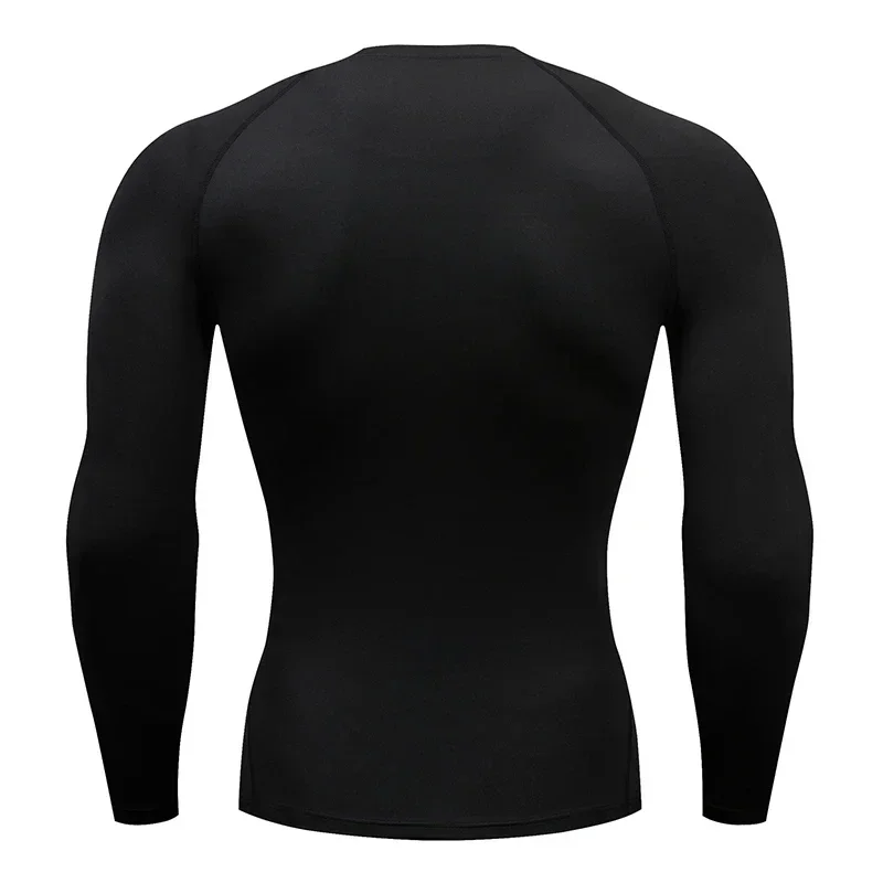 Men's Long Sleeves Fitness T-shirt Gym Compression Dry Fit T-shirt Sportswear Spring And Autumn Outdoor Sports Running Tees Tops