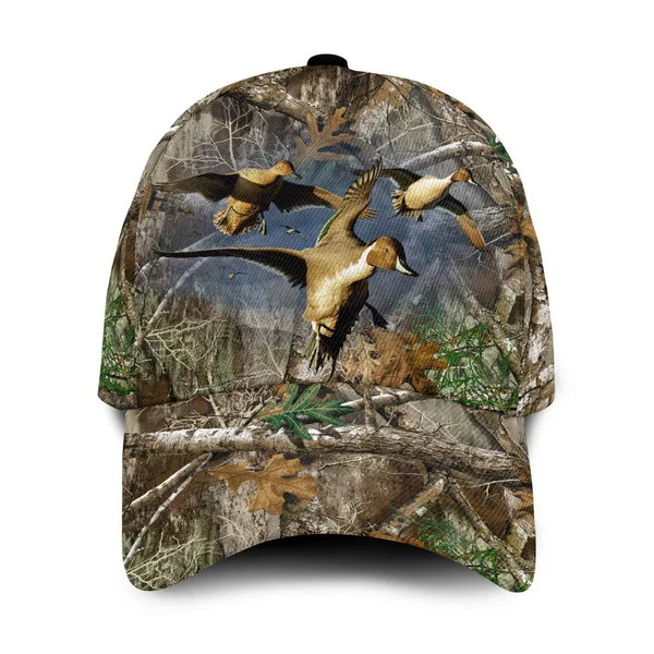 

3D Baseball Cap Birds Hunting Printed Snapback Hats Men Women Adult Hip Hop Headwear Outdoor Casual Wide eave Sun Visor