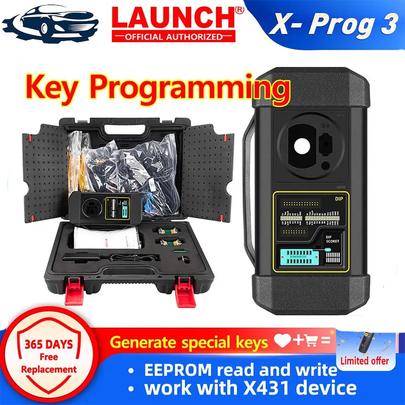 LAUNCH X431 X-PROG 3 Key Programming Immobilizer Programmer Car Key Programmer Tool XPROG3 For X431 V pro3s+ X431 V+ PAD V PAD