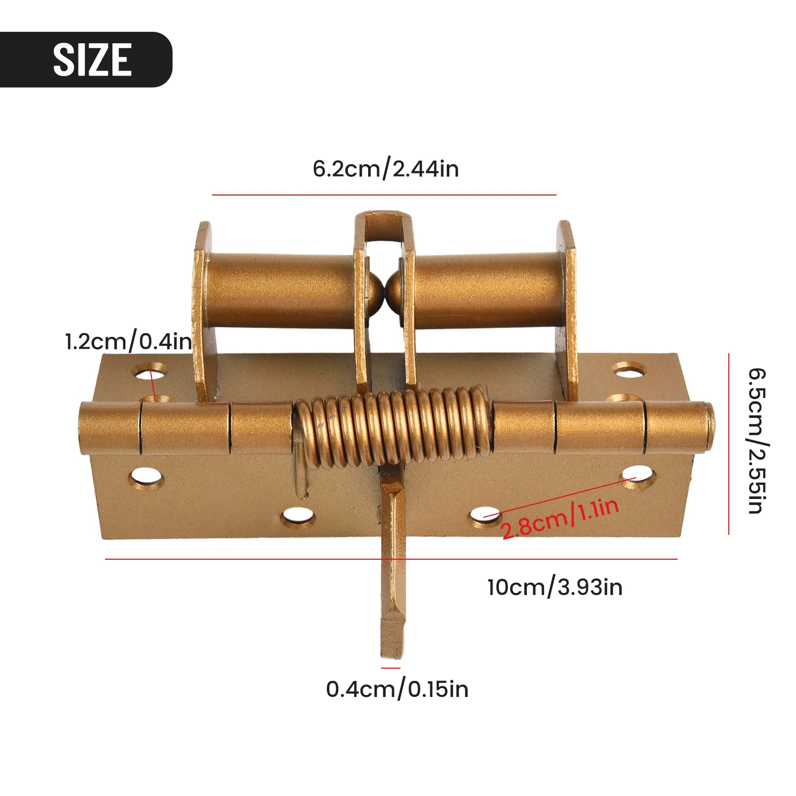 

Multifunctional Spring Positioning Hinge Door Closer Automatic Door Closing Hinge 90 Degree Positioning With 8 Screws