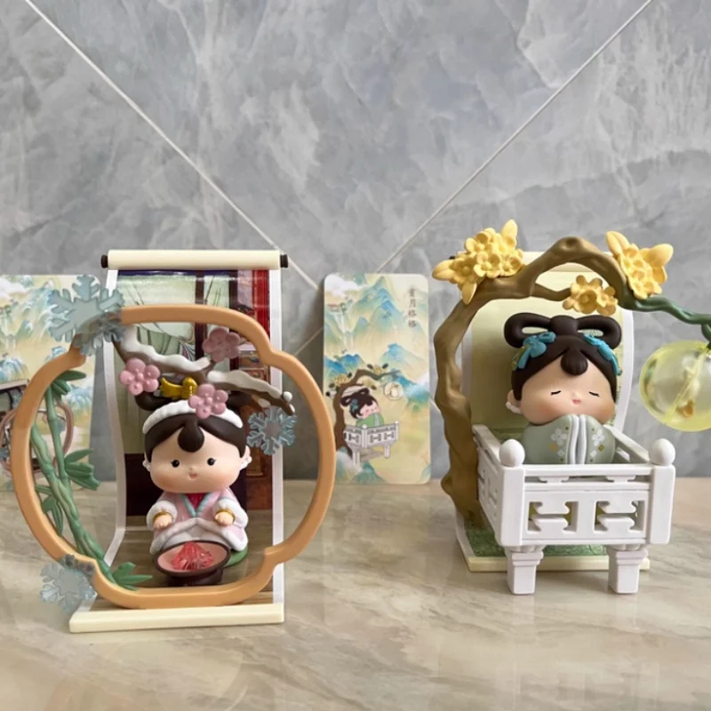 

Дворцовый музей, китайский культурный творческий Бао Гиге, знаменитые картины, серия хроники, слепая коробка, настольная декоративная модель, подарки