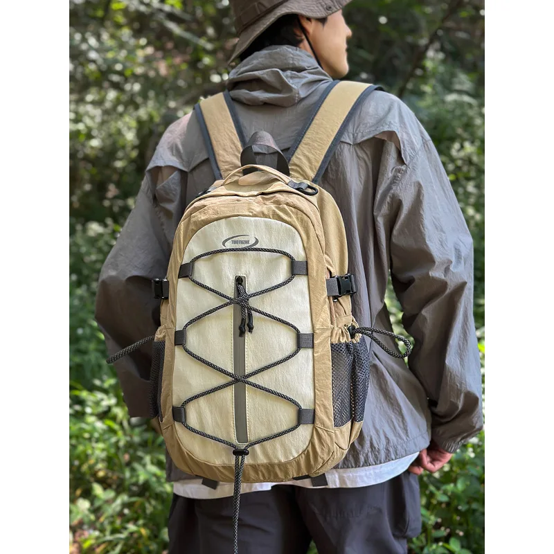 

Casual Backpack LargeCapacity Nylon Cloth Ultra Lightweight Travel Backpack Wear-resistant Waterproof Hiking Fashion Sports Bag