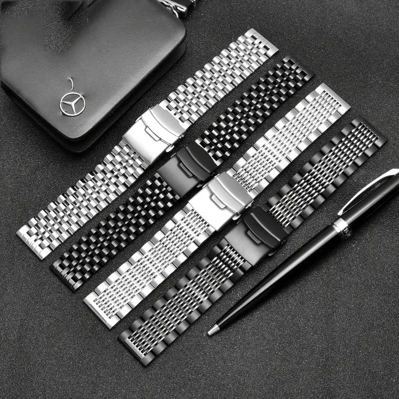 For 1853 Tissot T116 Special T116617A steel strap 22ｍｍ Stainless Steel strap bracelet t116 617a Black Knight men metal watchband