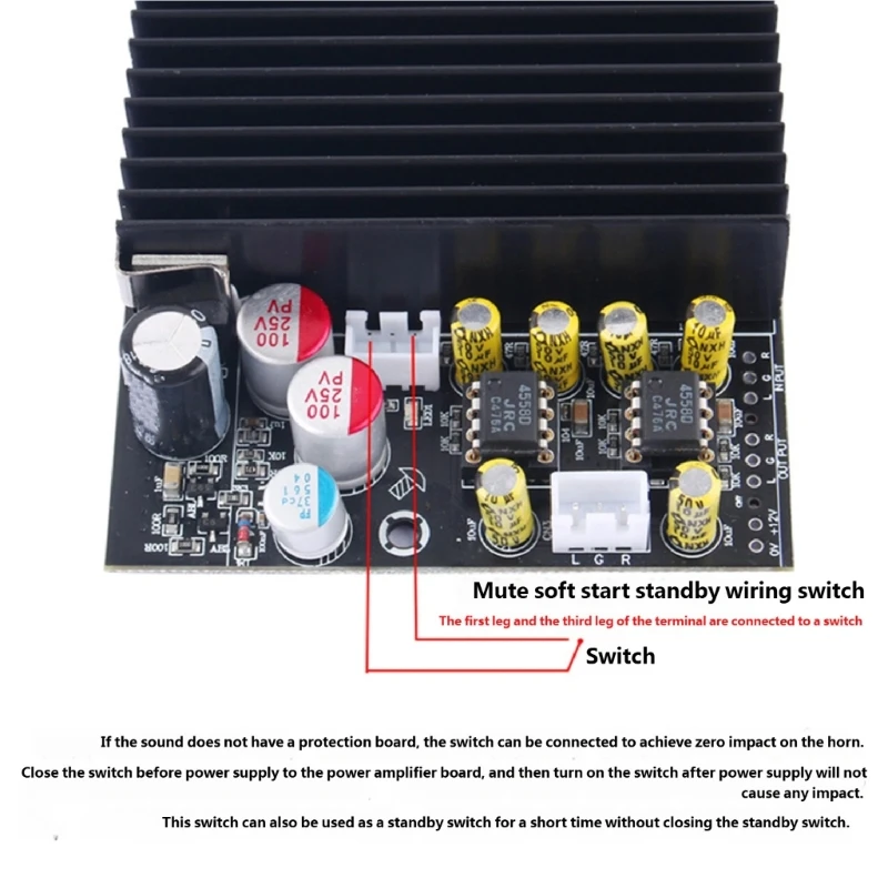 83CE TPA3255 2 Channel 19V-50V 315W+315W Sound Amplifier Module Double Channel