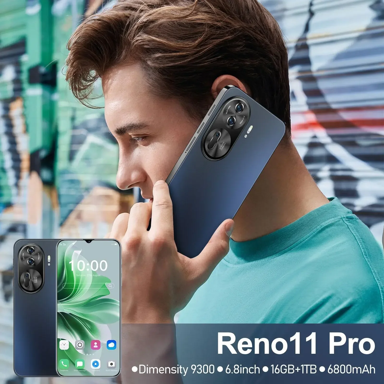 New Hot Selling Reno11pro Mobile Phone Large Screen Hd Android Versão Global Smartphone Cheap Portable Phone S22 Ultra S23