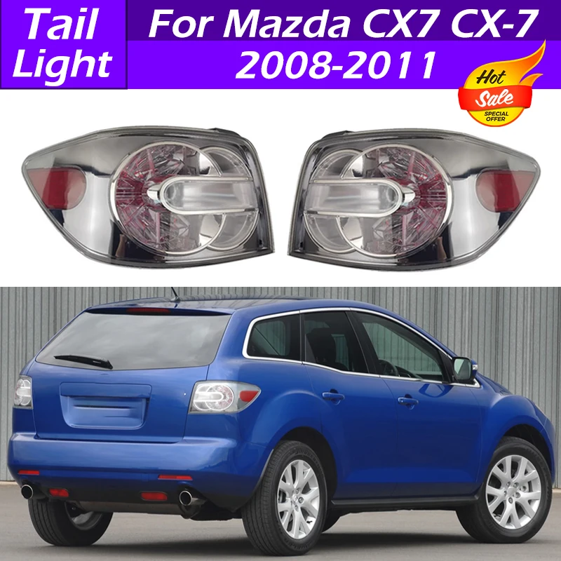 For Mazda CX7 CX-7 2008 2009 2010 2011 Car Rear Bumper Tail Light Tail Lamp Warning Stop Brake Light Taillights With No Bulbs