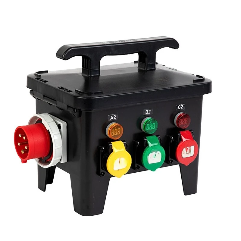 

Stage distribution box, lighting, sound, waterproof power supply, movable performance socket box