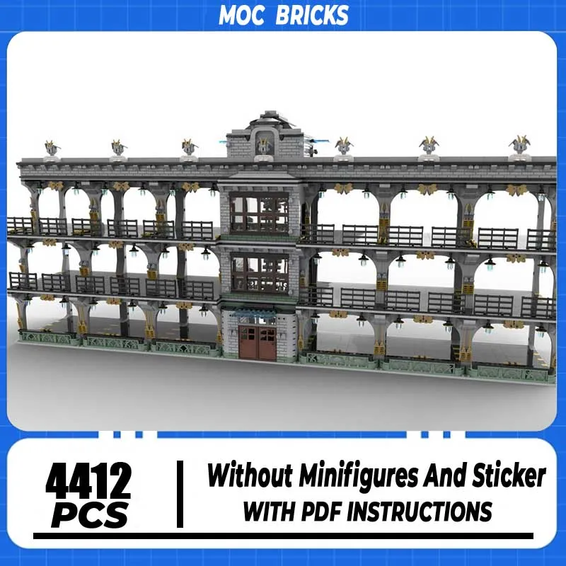 

Модель городской улицы City Street View, строительные блоки MOC, модель имперского гаража, технологичные кирпичики, конструктор для самостоятельной сборки, игрушка для строительства, праздничный подарок