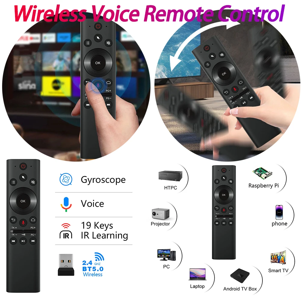 2.4G Bt 5.0 Air Rem…