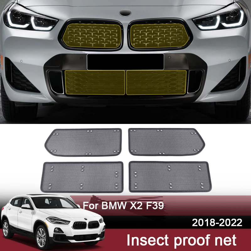 

Car Insect Proof Net For BMW X2 F39 2018-2022 Water Tank Cover Racing Grid Protective Net Condenser Internal Auto Accessory