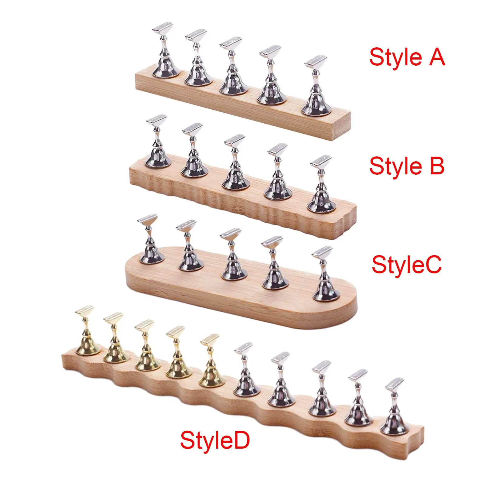 Nail Stand Nail Art Supplies Nail Showing Shelf Nail Practice Base for Home Salon DIY Makeup Training Practice Manicurists