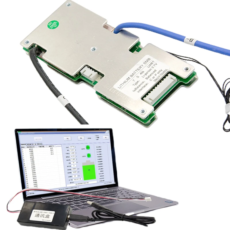 Batteria agli ioni di litio Bms 24V 36V 20A 30A 40A 50A Bms 6S 7S 8S 9S 10S Smart Bms con Rs485 Uart