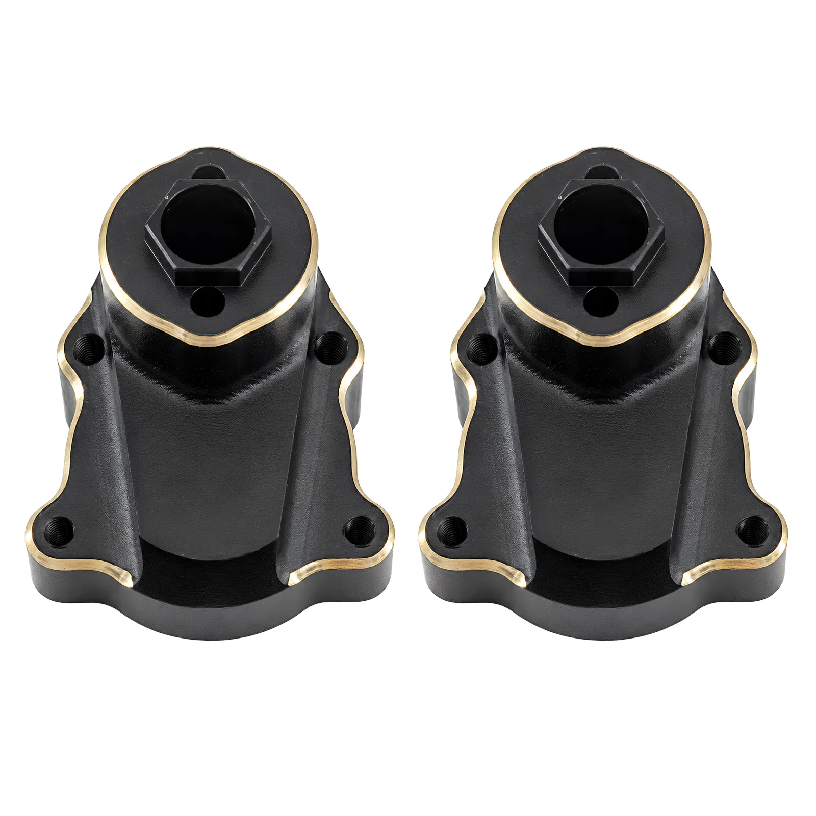Coating Brass Rear C Hub Black for Redcat Ascent-18 Rc Car Upgrade Parts Crawler Accessories 1/18