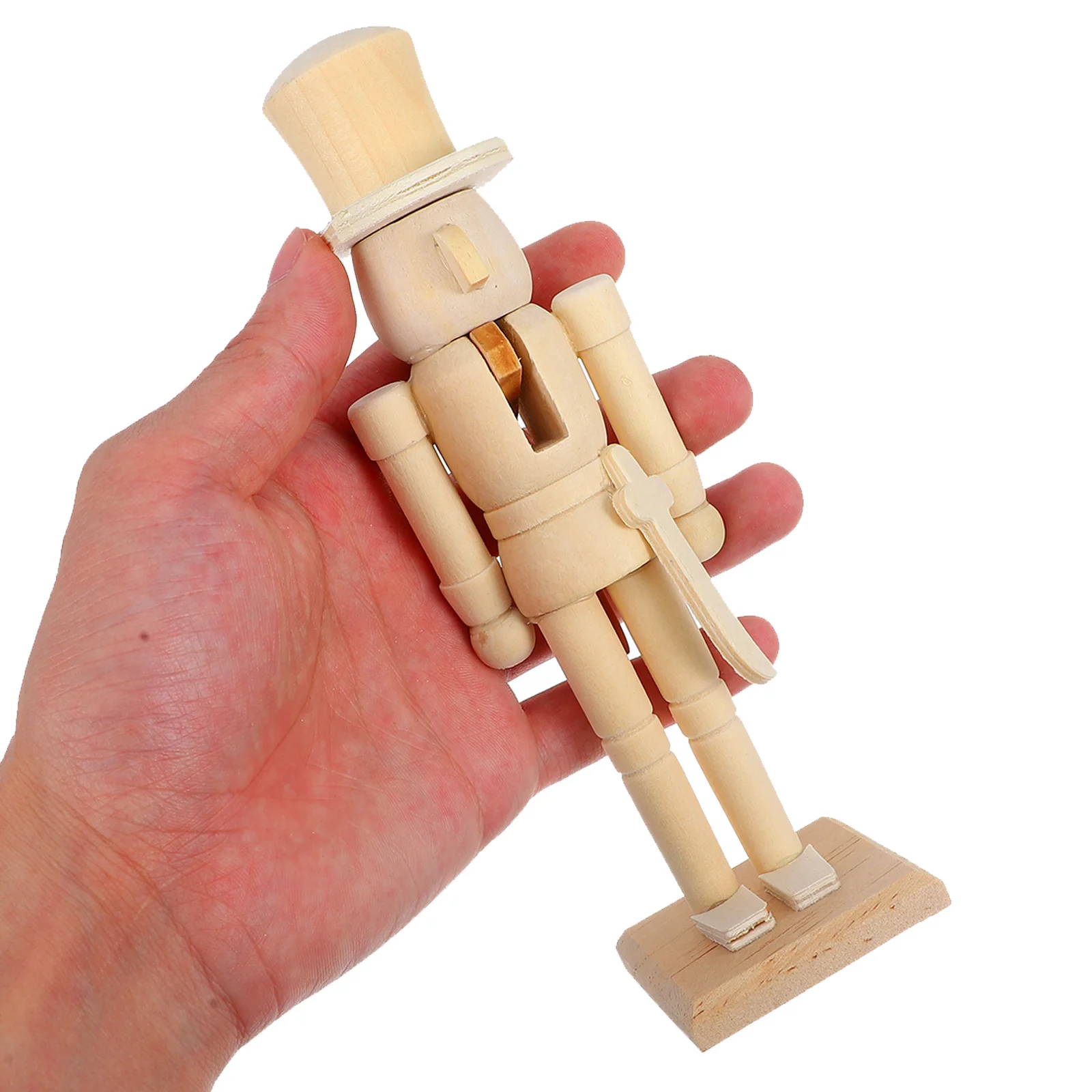 

1Set DIY Nutcracker Ornament Unpainted Wooden Craft Decor for Christmas Gift and Home Decoration DIY Nutcracker