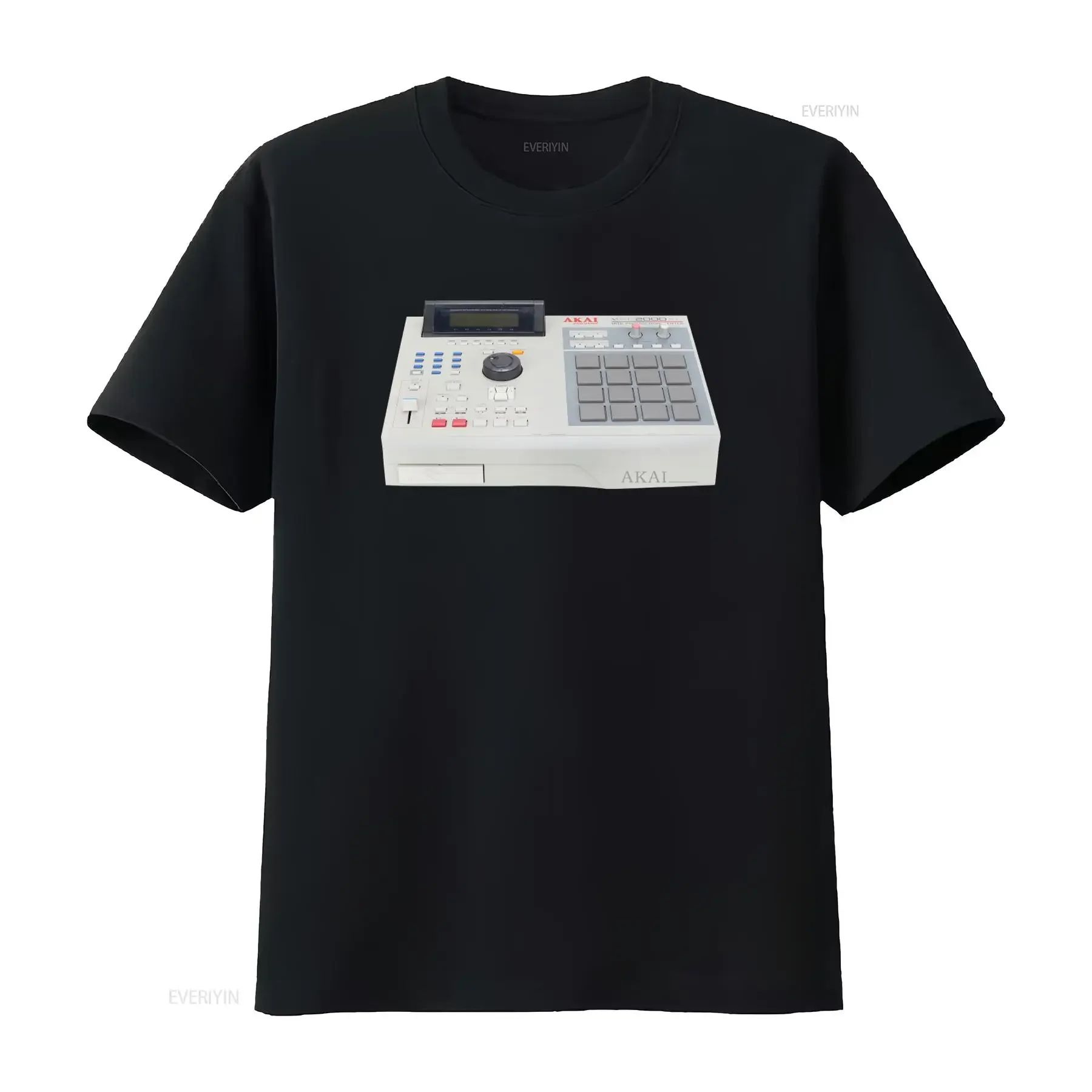 Rare Vintage Retro 90s Akai MPC 2000XL Drum Machine T Shirt Musician DJ  vintage Washed Versatile fashion homme graphic Unisex