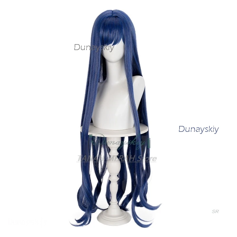 أزياء الهالوين التأثيرية أركانا أنيمي التأثيرية فستان أسود ضيق ذيل السمكة لعبة عكسية: 1999 ملحقات شعر مستعار كاملة disfraz #6