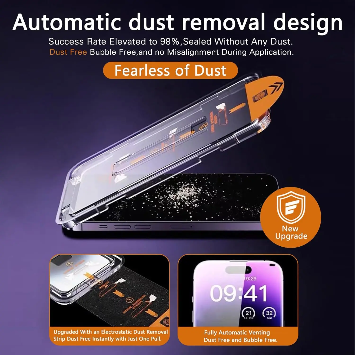 Suitable for OPPO tempered film Reno8Pro dust removal full screen high-definition explosion-proof easy to fit mobile phone film