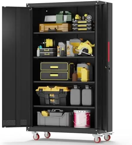 Metal Garage Cabinets with Wheels| 71