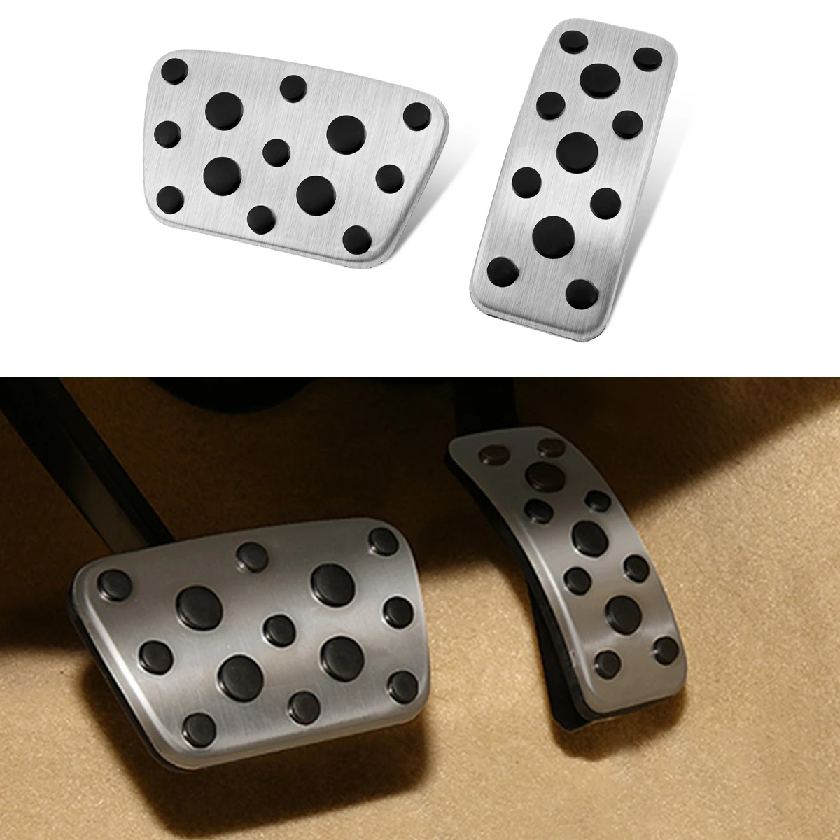 Car Accelerator Gas Brake Footrest Pedal Pad Cover For Toyota Camry Highlander Land Cruiser Fortuner Lexus ES RX IS LS LX CT200H