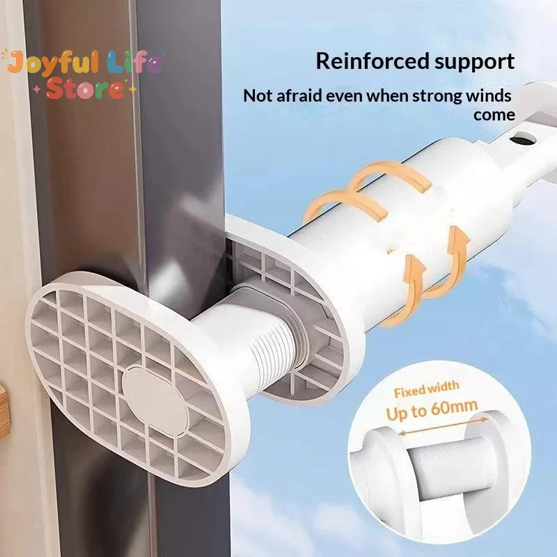 Hot Window Mounted Clothes Drying Rack No Drill Easy Install Space Saving For Small Apartments Balconies Dorms